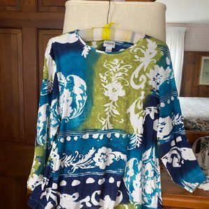 Chico's ladies top, multicolor size 3